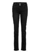 35 The Regitze 100 High Straight X Bottoms Jeans Straight-regular Black My Essential Wardrobe