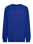 Cotton Jersey Long-Sleeve Tee Tops T-shirts Long-sleeved T-Skjorte Blue Ralph Lauren Kids