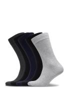 Jacbasic Bamboo Sock 5 Pack Noos Underwear Socks Regular Socks Grey Jack & J S