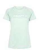 Core Essence Logo Tee W Sport T-shirts & Tops Short-sleeved Green Craft