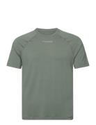 Hmlmt Laze T-Shirt Sport T-Kortærmet Skjorte Khaki Green Hummel