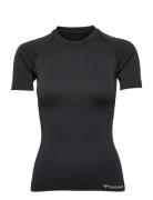 Hmlclea Seamless Tight T-Shirt Sport T-shirts & Tops Short-sleeved Black Hummel