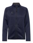 Hmlcima Xk Zip Jacket Woman Sport Sweatshirts & Hoodies Fleeces & Midlayers Blue Hummel