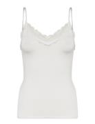 Objleena New Lace Singlet Noos Tops T-shirts & Tops Sleeveless White Object