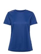 Women Core Functional T-Shirt S/S Sport T-shirts & Tops Short-sleeved Blue Newline