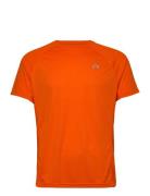 Men Core Running T-Shirt S/S Sport T-Kortærmet Skjorte Orange Newline