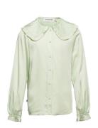 Shirt Ls Tops Blouses & Tunics Green Rosemunde Kids