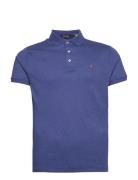 Custom Slim Fit Soft Cotton Polo Shirt Tops Polos Short-sleeved Blue Polo Ralph Lauren