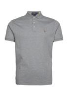 Custom Slim Fit Soft Cotton Polo Shirt Tops Polos Short-sleeved Grey Polo Ralph Lauren