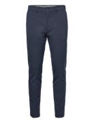 Slhslim-Dave 175 Struc Trs Flex B Bottoms Trousers Chinos Blue Selected Homme