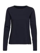 Organic Jersey Tenna Tee Fav Tops T-shirts & Tops Long-sleeved Navy Mads Nørgaard