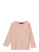 T-Shirt Long-Sleeve Tops T-shirts Long-sleeved T-Skjorte Pink Sofie Schnoor Baby And Kids