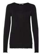 Cc Heart Sofia Round Neck Blouse Tops T-shirts & Tops Long-sleeved Black Coster Copenhagen