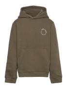 Lars Kids "It's Organic" Hoodie Tops Sweatshirts & Hoodies Hoodies Khaki Green Kronstadt