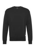 Sdlenz Crew Sw Tops Sweatshirts & Hoodies Sweatshirts Black Solid