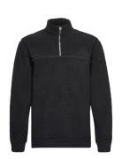 Onsremy Reg 1/4 Zip Swt Tops Sweatshirts & Hoodies Fleeces & Midlayers Black ONLY & SONS