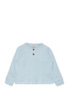 Rib Jersey T-Shirt W. Ls Tops T-shirts Long-sleeved T-Skjorte Blue Copenhagen Colors