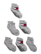 Th Baby Sock 6P Flag Sock Ecom Sokker Strømper Grey Tommy Hilfiger