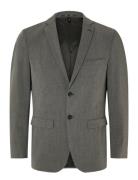 Slhslim-Liam Blz Flex Noos Suits & Blazers Blazers Single Breasted Blazers Grey Selected Homme