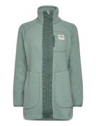 Sanne Pile Jacket Sport Sweatshirts & Hoodies Fleeces & Midlayers Green Kari Traa