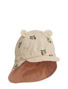 Gorm Reversible Sun Hat With Ears Solhat Coral Liewood