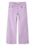 Nkfrose Wide Twi Pant 1115-Tp Noos Bottoms Jeans Wide Jeans Purple Name It