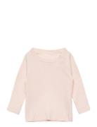 Rib Jersey Classic Longsleeve Shirt Tops T-shirts Long-sleeved T-Skjorte Pink Copenhagen Colors