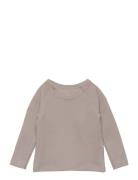 Rib Jersey Classic Longsleeve Shirt Tops T-shirts Long-sleeved T-Skjorte Beige Copenhagen Colors