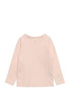 Rib Jersey Classic Longsleeve Shirt Tops T-shirts Long-sleeved T-Skjorte Pink Copenhagen Colors