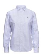 40/1 Ctn Oxford-Lsl-Bfs Tops Shirts Long-sleeved Blue Polo Ralph Lauren