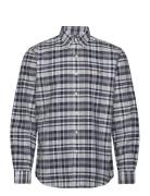 Custom Fit Plaid Oxford Shirt Tops Shirts Casual Grey Polo Ralph Lauren