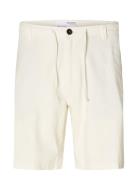 Slhregular-Brody Linen Shorts Noos Bottoms Shorts Casual Cream Selected Homme