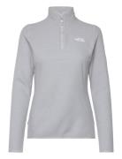 W 100 Glacier 1/4 Zip - Eu Sport Sweatshirts & Hoodies Fleeces & Midlayers Grey The North Face