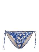 Bikini Brief Low Waist Swimwear Bikinis Bikini Bottoms Side-tie Bikinis Blue Rosemunde