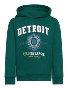 Nkmlevi Ls Swe W Hood Bru Pb Tops Sweatshirts & Hoodies Hoodies Green Name It