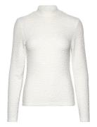 Slfginny Ls High Neck Top Noos Tops T-shirts & Tops Long-sleeved White Selected Femme