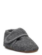 Classic Wool Slippers Slippers Hjemmesko Grey Melton