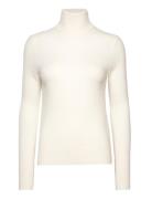 Slim Fit Cashmere Turtleneck Tops Knitwear Turtleneck Cream Polo Ralph Lauren