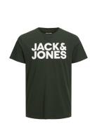 Jjecorp Logo Tee Ss O-Neck Noos Tops T-Kortærmet Skjorte Green Jack & J S