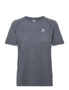 Odlo Essential Seamless T-Shirt Crew Neck S/S Sport T-shirts & Tops Short-sleeved Grey Odlo