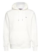 Reg Shield Hoodie Tops Sweatshirts & Hoodies Hoodies White GANT