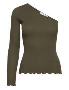 Organic T-Shirt Tops T-shirts & Tops Long-sleeved Green Rosemunde