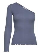 Organic T-Shirt Tops T-shirts & Tops Long-sleeved Blue Rosemunde