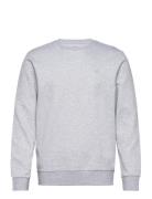 Double Knit Crew Tops Sweatshirts & Hoodies Sweatshirts Grey Hackett London