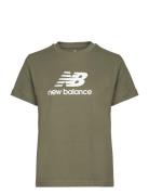 Sport Essentials Jersey Logo T-Shirt Sport T-shirts & Tops Short-sleeved Green New Balance
