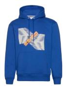 Skyscraper Urban Graphic Hoodie Tops Sweatshirts & Hoodies Hoodies Blue Calvin Klein Jeans