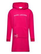 Hooded Dress Dresses & Skirts Dresses Casual Dresses Long-sleeved Casual Dresses Pink Little Marc Jacobs