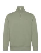 Reg Shield Half Zip Sweat Tops Sweatshirts & Hoodies Sweatshirts Green GANT