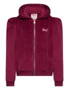 Levi's® Velour Zipped Hoodie Tops Sweatshirts & Hoodies Hoodies Red Levi's