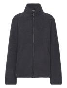 High Curl Jacket W Sport Sweatshirts & Hoodies Fleeces & Midlayers Black Jack Wolfskin